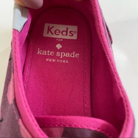 Kate Spade x Keds Sneakers Apples Print Pink Purple - Picture 7 of 13